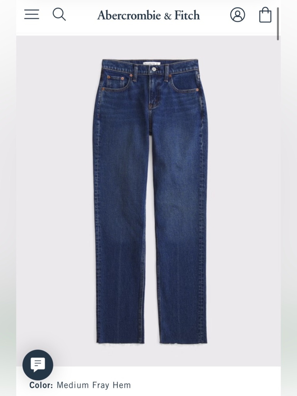 Midrise 90s straight jean